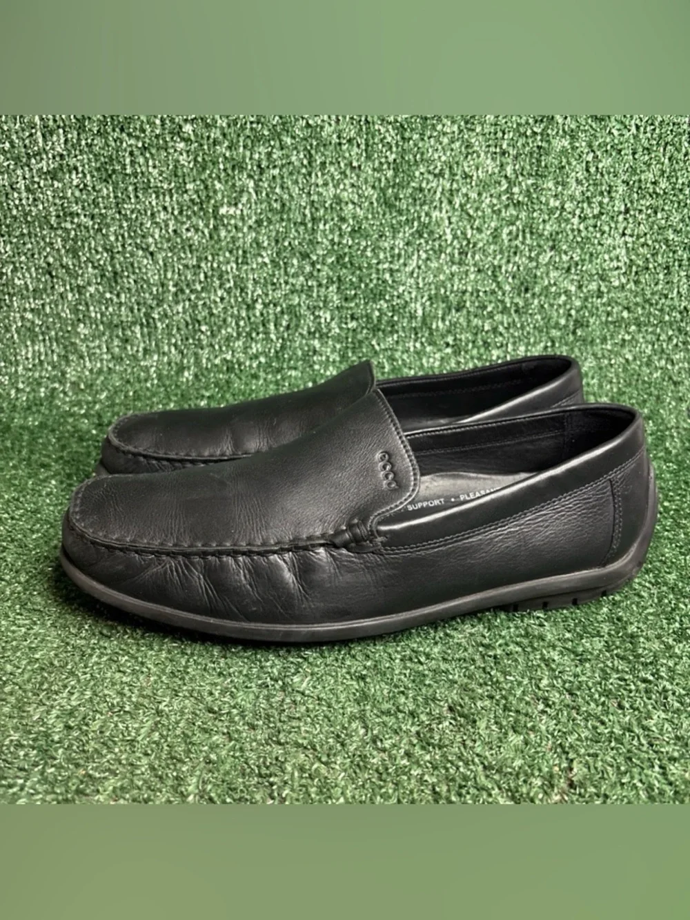 ECCO Leather Classic Moc Slip on Driving Loafer Size US 9 / 9.5 EU 43‎